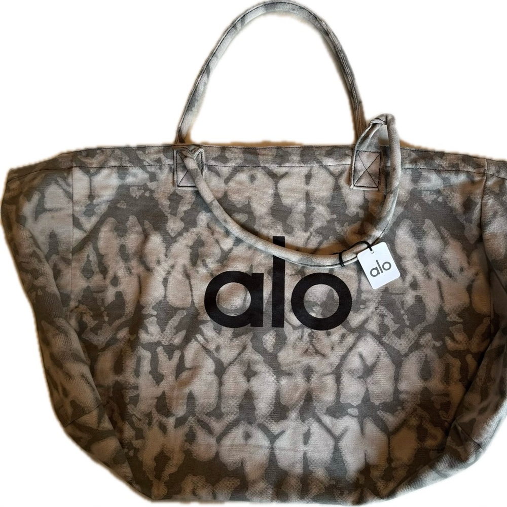 ALO Yoga Gray Tie Dye Tote Bag